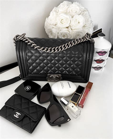 chanel boy bag similar|Chanel black boyfriend bag.